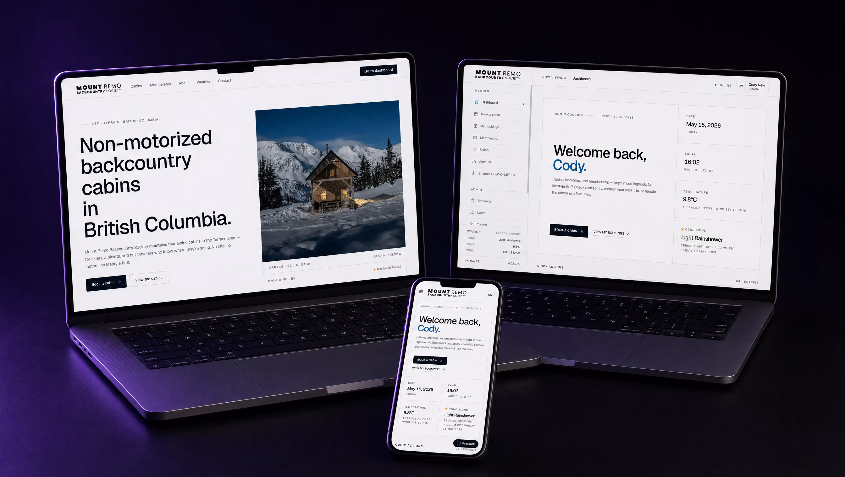 Mount Remo Backcountry Society website built by TheBomb®